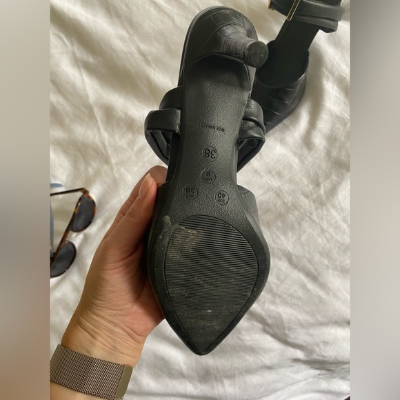 Offline Black Mule Pump Snakeskin Pattern - Picture 5 of 5